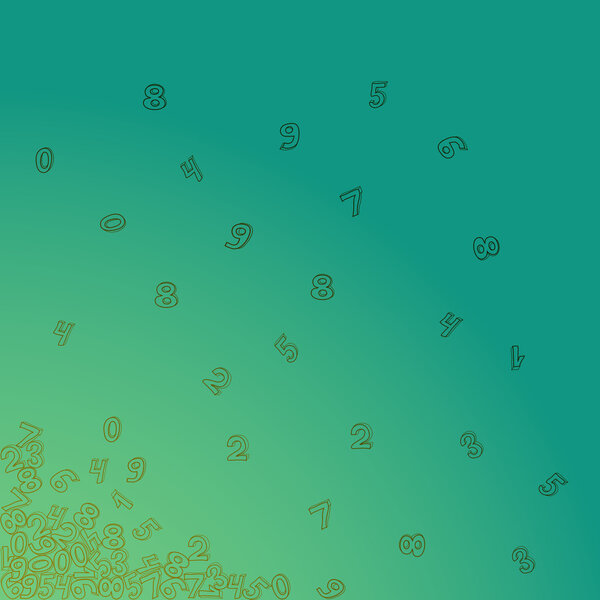 Abstract background with numbers