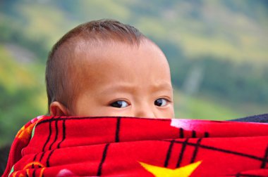 Çocuk hmong, sapa, vietnam