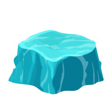 Amazon mücevheri desenli kristal, beyaz arka planda izole edilmiş karikatür tarzında kaya. Oyun varlığı minerali, doğal taş.