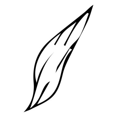 Çiçek bitkisi, beyaz arka planda karalama tarzı bir dal. Zarif tasarım dekorasyonu, element. - Evet. Vektör illüstrasyonu