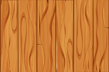 Eski ahşap doku, tahtalardan korunma, ui oyun geçmişi, karikatür stili izole edilmiş kusursuz desen. Detaylı, dokulu materyal. - Evet. Vektör illüstrasyonu