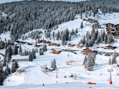 Alplerde karlı gün