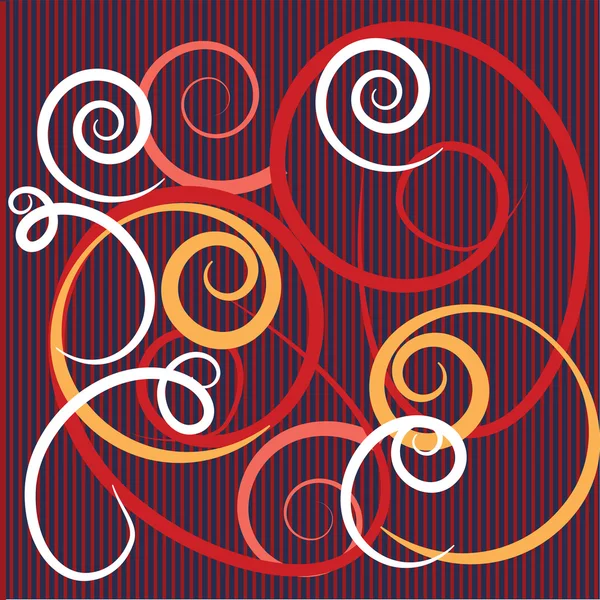 Vektor abstrakt bakgrund med färgglada frodas — Stock vektor
