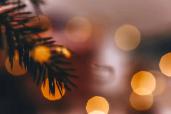 Natal fundo borrado com bokeh. vintage luzes de fundo. desfocado — Fotografia de Stock