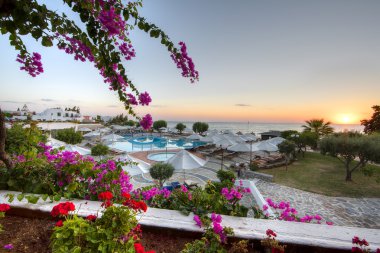 bir plaj tatil tropik gündoğumu