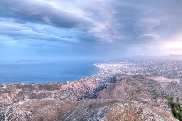 View from the summit of a mountain — Stock Photo, Image