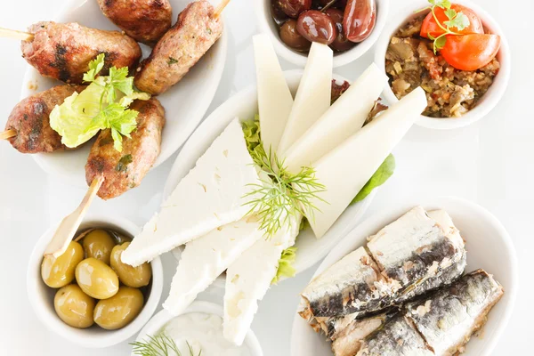 Mixed Greek Mezze — Stock Photo, Image