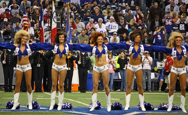 Cowboys Cheerleaders Pregame — Stock Photo, Image