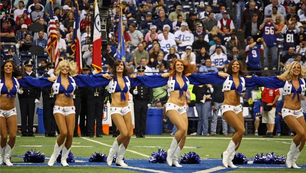 Cowboys Cheerleaders Pregame — Stock Photo, Image