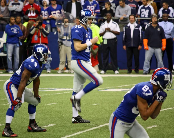 Eli Manning si prepara — Foto Stock