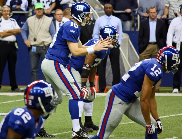 Eli Manning si prepara — Foto Stock