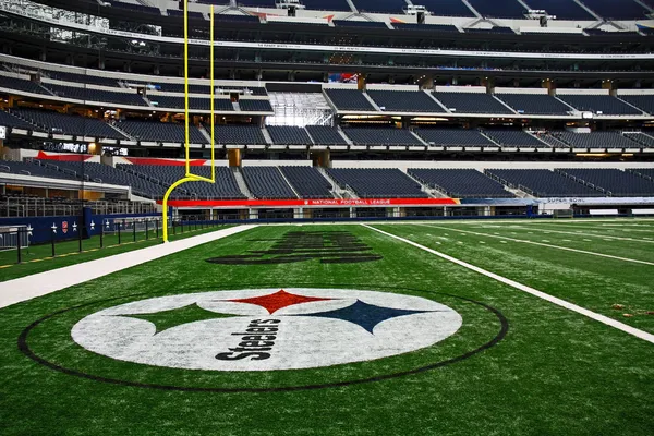 Endzone Super Bowl — Stockfoto