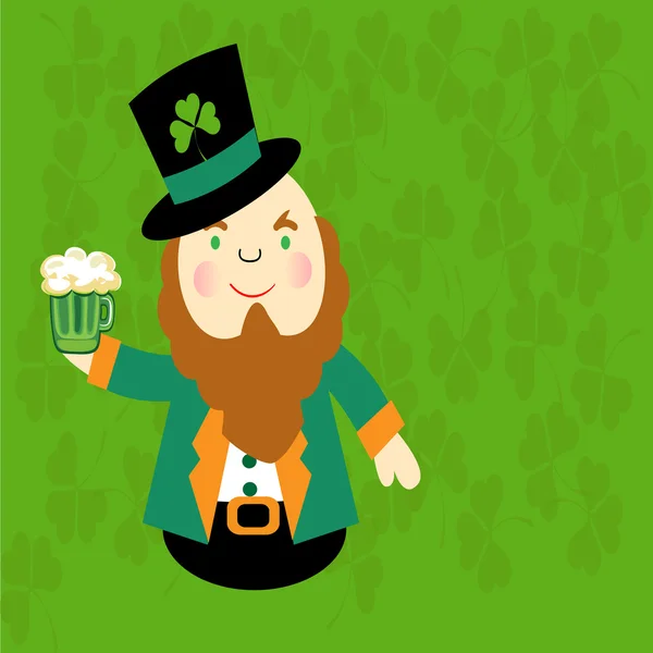 St patrick 's-cartoon irischer mann — Stockfoto