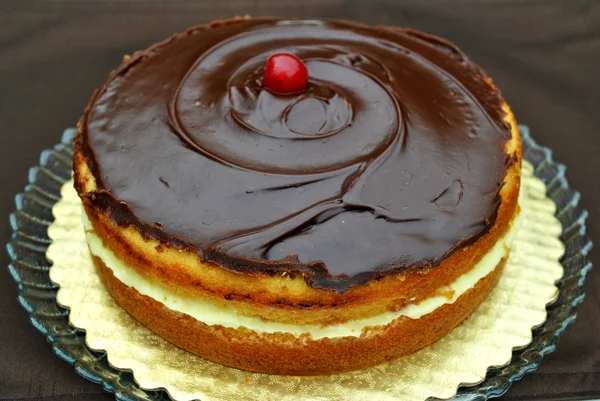 Torta alla crema di Boston — Foto Stock