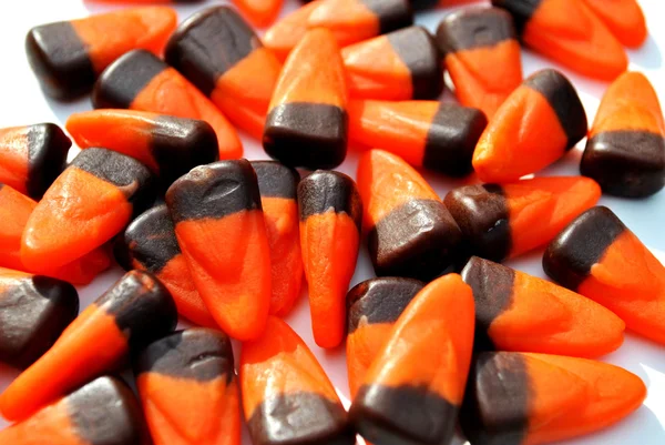 Oranžové a hnědé candy kukuřice — Stock fotografie