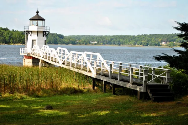 Lighthouse with a Walkway — Stock Photo, Image