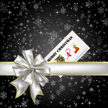 gece kar Noel kartı ile mevcut