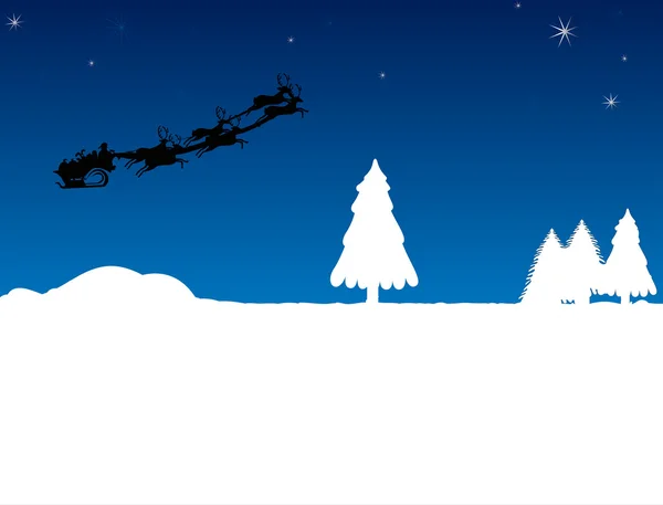 Noel arifesi sleigh ride — Stok fotoğraf