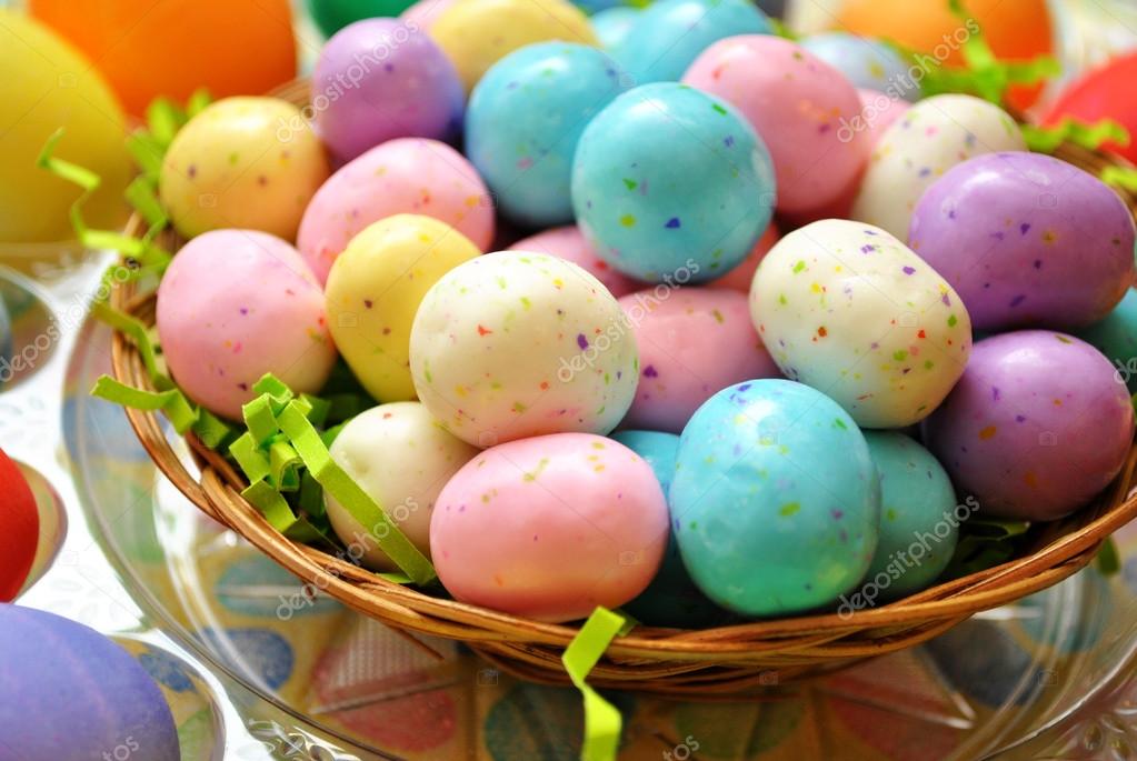 Malted Candy Easter Eggs Stock Photo by ©bandd 40155707