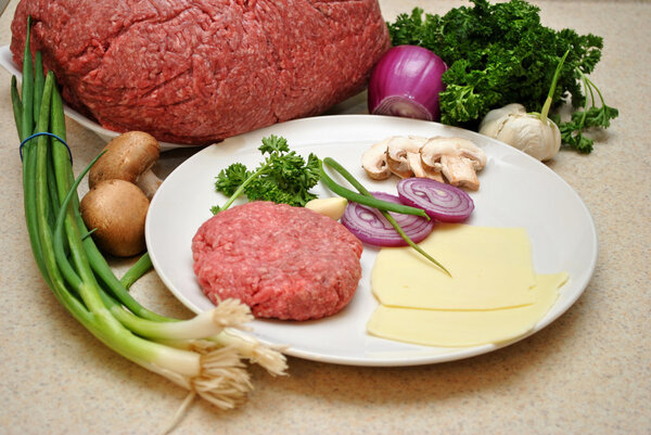 Hamburger Patty with Heathly Ingredients