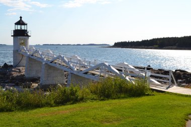 Marshall Point feneri yaz güneş