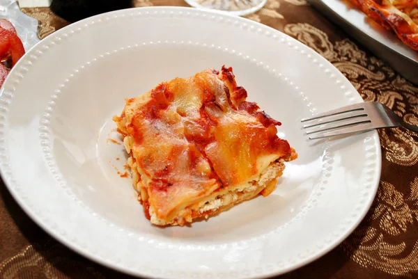 Pyszne lasagne — Zdjęcie stockowe