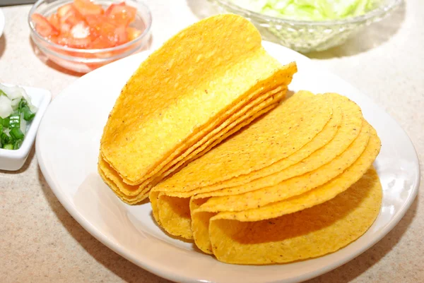 Conchas duras de tacos — Foto de Stock