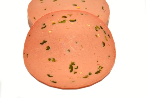 Jalapeno Spiced Bologna Slices — Stock Photo, Image