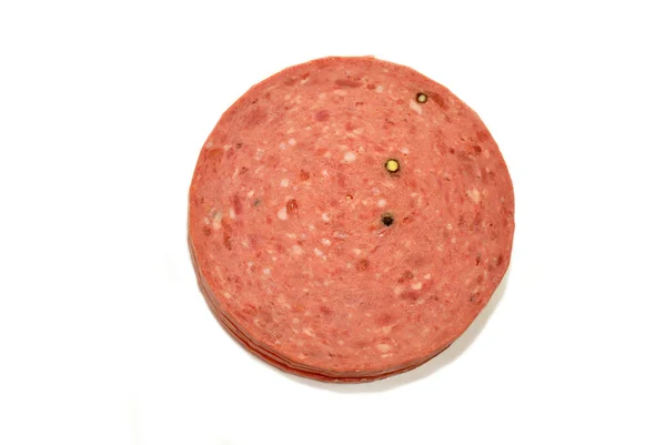 Top View of Cotta Salami — Stock Photo, Image