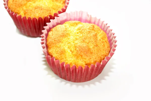 Corn Muffin Biscuits Over a White Background — Stock Photo, Image