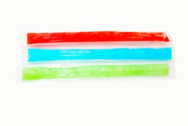 Cherry, Raspberry, and Lime Freezer Pops clipart
