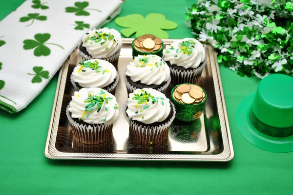 Irish Decorated Cupcakes — Stock Photo, Image