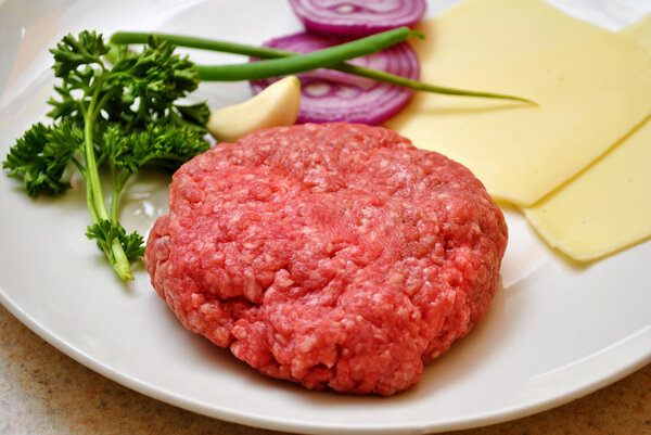 Hamburg Patty with Fresh Ingredients
