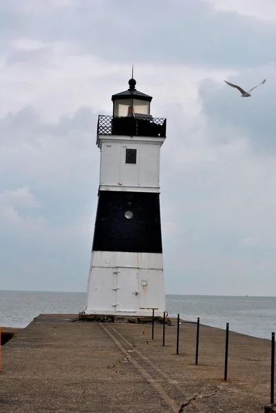 Presque isle north pier Leuchtturm, pa — Stockfoto