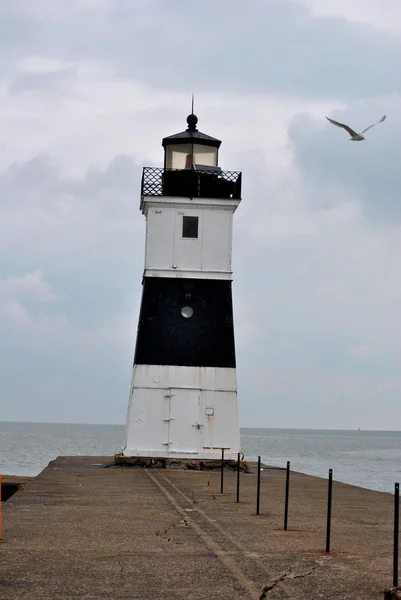 Presque Isle North Pier Lighthouse, PA — Stock Photo, Image