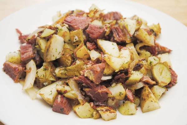 Hausgemachtes Corned Beef Hash — Stockfoto