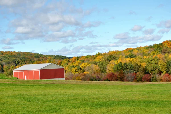 Barn Distance Sunny Day — Stock Photo, Image