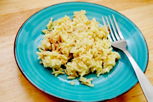 Steamed Wild Rice Vermicelli Served Plate — Stock Photo, Image