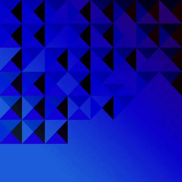 Fondo Vectorial Azul Con Triángulos — Vector de stock