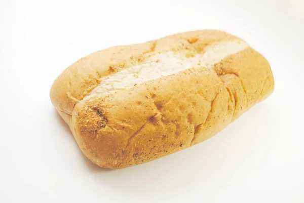 Świeży Bochenek Chleb Włoski Biały — Zdjęcie stockowe