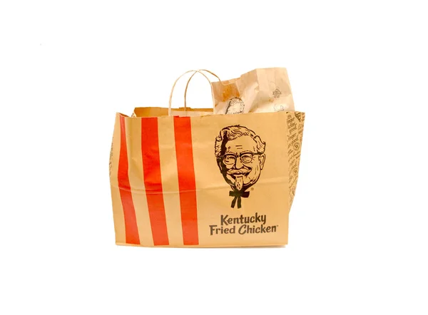 Bir Çanta Dolusu Kentucky Fried Chicken Foods — Stok fotoğraf