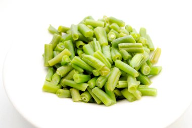 Serviste Taze Pişmiş Yeşil Fasulye