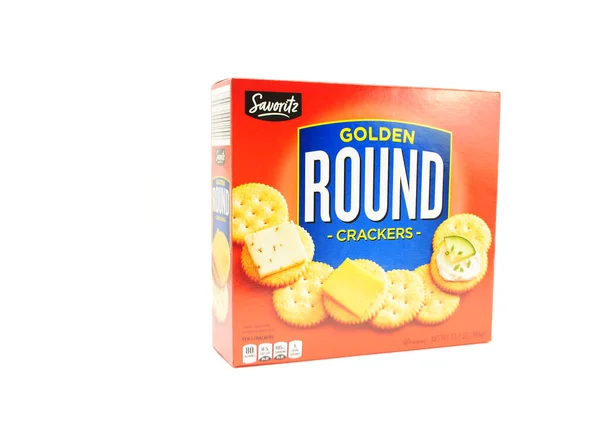 Savoritz Brand Golden Crackers — Stock Photo, Image