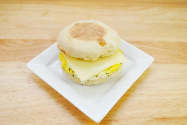 Egg Cheese Sandwich English Muffin — Stock Photo, Image