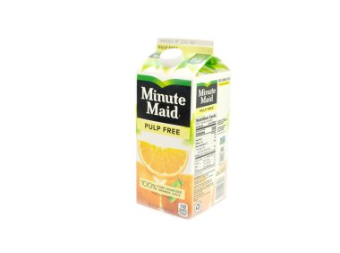 Minute Maid Orange Juice (OJ) - Pulp Free clipart