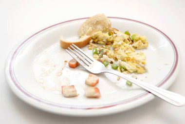 Kirli Tabakta Kalan Kahvaltı Yemekleri