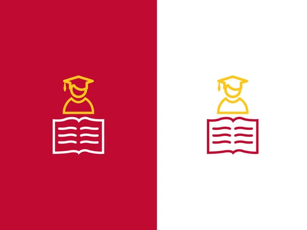 Graduation Cap Icon Education Symbol Vector Illustration — Stock Vector