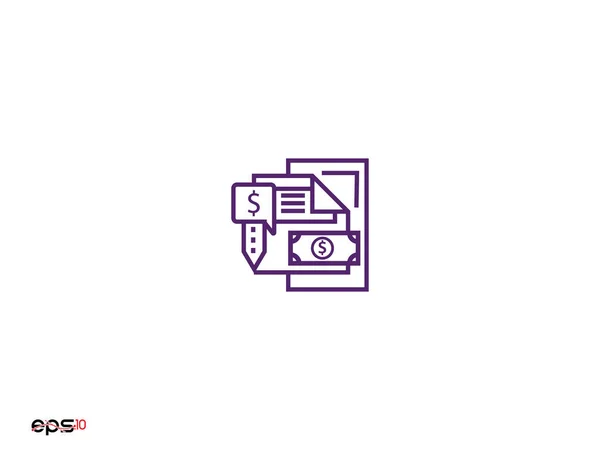 Vektor Ikon Peněz Logo Hotovosti Finanční Symbol — Stockový vektor