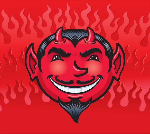 Lachende gezicht van de duivel — Stockfoto