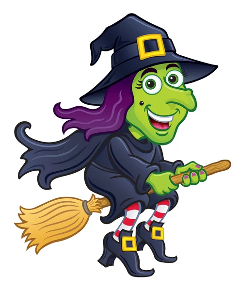 Cadı onu süpürge sürme